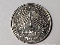 Obverse with flags and inscriptions