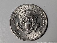 Reverse showing eagle and inscriptions