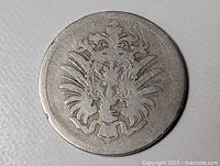 Imperial German eagle side of 10 Pfennig coin