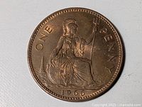 Full view of Britannia reverse, denomination and date visible