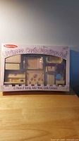 Front view of sealed Princess Castle Furniture Set box