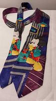Front view of tie showing Mickey Mouse design