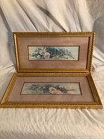 Both framed prints shown together to indicate pair and matching frames