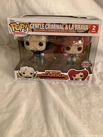 Front view of sealed Funko Pop Gentle Criminal & La Brava Special Edition 2-Pack