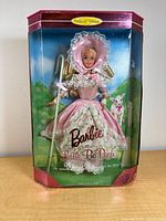 Front view of boxed Barbie as Little Bo Peep doll