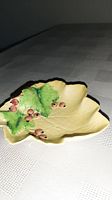 Top view of Carlton Ware leaf and berry serving dish