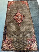 Full view of the entire rug showing design and size