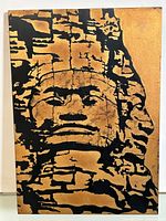 Full view of the wood art panel showing entire image and size proportion