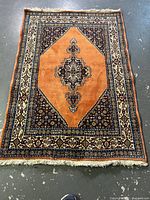 Full view of rug showing entire design and size