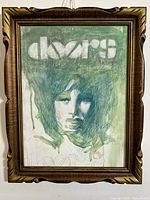 Full view of framed painting showing subject and frame