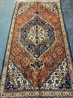 Full view of rectangular Persian rug