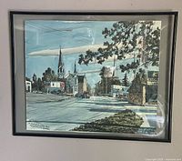 Full view of framed Ben Babelowsky signed limited edition print