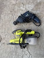 Mastercraft drill and Ryobi sander overview on concrete