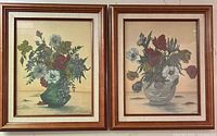 Both framed artworks side by side