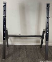 Full front view of half rack squat stand