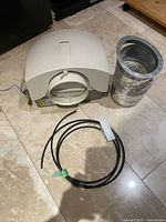 Humidifier, collar with flex duct, wiring harness overview