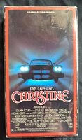 Front cover of Christine VHS showing artwork and title