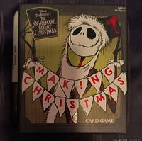 Front of boxed Making Christmas card game showing title and Jack Skellington artwork
