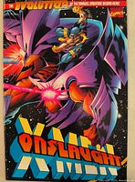 Front cover of Onslaught: X-Men comic showing artwork and title