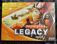 Front of Pandemic Legacy Season 2 box showing artwork and Z-Man Games logo