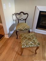 Chair and ottoman full view