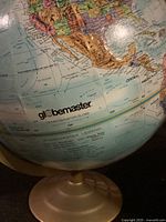 Close-up of Globemaster logo, North America region and base