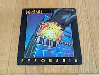 Front cover of Def Leppard Pyromania album jacket