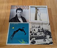 Front jackets of four Steve Winwood albums