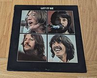 Front of Let It Be LP sleeve with portraits