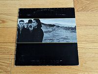 Front of U2 The Joshua Tree LP sleeve