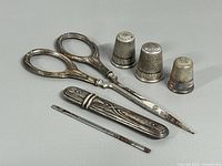 All items grouped on surface