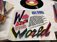 Front of picture sleeve showing title and logo