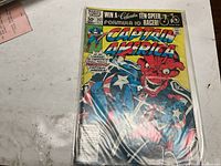 Front cover of Captain America #263 in bag