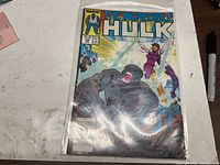 Front view of The Incredible Hulk #338 in protective sleeve