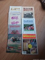 All seven publications laid out to show covers