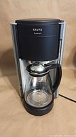 Front view of Krups Premium Type 253 coffee maker with carafe in place