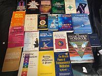 All 22 books laid out showing covers and titles