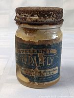 Front view of jar showing label and contents