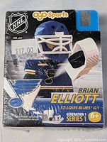 Front of sealed OYO Sports Brian Elliott minifigure package