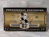 Front of boxed Sidney Crosby Phenomenal Beginning 20-card set
