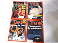 All four Time magazines laid out