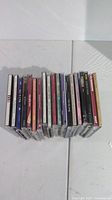 Row of 19 CD jewel cases