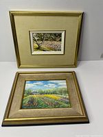 Both framed Kevin Dodds prints side by side showing frames and scale