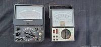 Both Micronta multimeters side by side