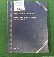 Front cover of blue Whitman Lincoln Head Cent folder No. 9080