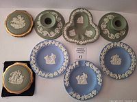 All Wedgwood items arranged front view