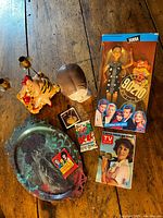 Group shot of all seven items on table