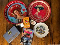 Group shot of all items laid on wooden floor