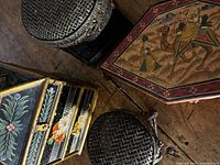 All three boxes grouped on tabletop