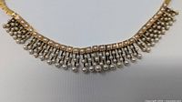 Full view of Birks 14K pearl fringe choker necklace